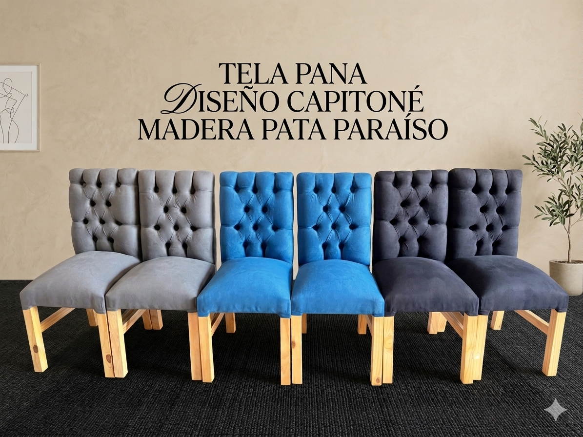 4 SILLAS SOLAS CAPITONE - Olavarría